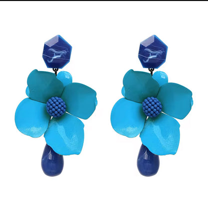 Double Layer Floral Earrings