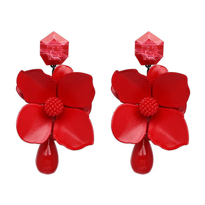 Double Layer Floral Earrings